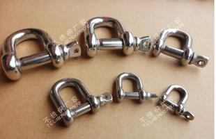 304不锈钢卸扣M4M5M6M8M10M12M14M16 日式D型卸扣 船用起重链条