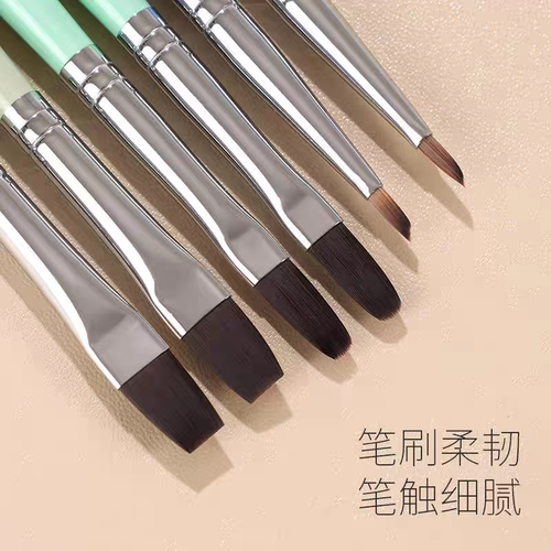 丁茜美甲大平头光疗笔长建构笔蝴蝶笔三角笔新款推荐带盖日式工具