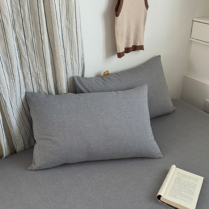 100%全棉枕套一对装48x74cm纯棉水洗棉枕头套枕芯套A类内胆套单只