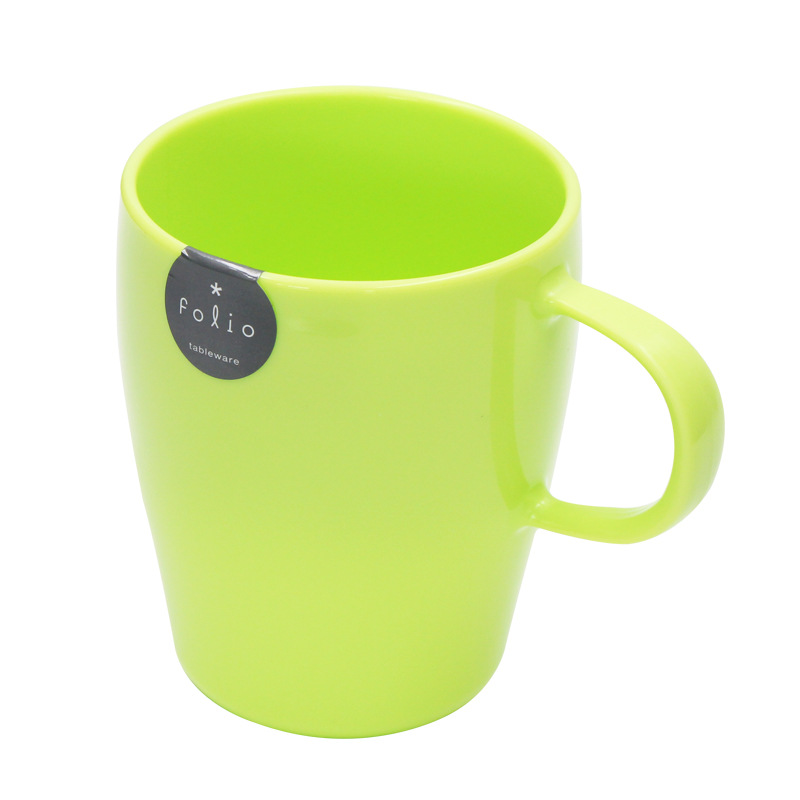 日本INOMATA微波专用杯子塑料牛奶杯带手柄糖果色口杯塑料水杯