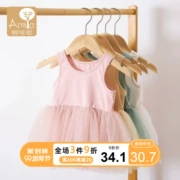 Váy bé gái 2019 mới 0-1 tuổi Váy bé hè 3 trang phục trẻ em nước ngoài - Trang phục
