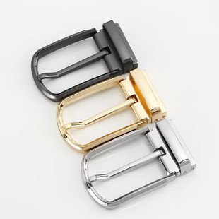 皮带头针扣不锈钢3.5宽扣头单卖男士腰带卡头4.0宽裤带夹扣子卡扣