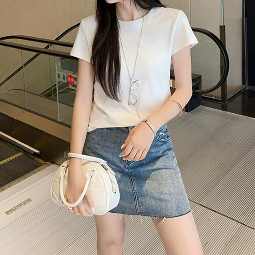 美洋MEIYANG 小舒服短袖T恤 丝柔棉双面布_圆领短袖开叉上衣