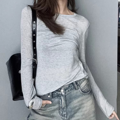 美洋MEIYANG 透透T 兰精天丝|透视感打底叠穿圆领长/短袖