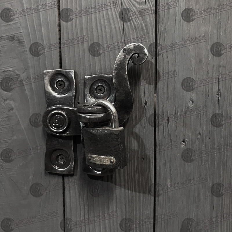 东际手工锻造锻铁老式插销复古铁艺锁扣门锁民宿小院装饰门栓