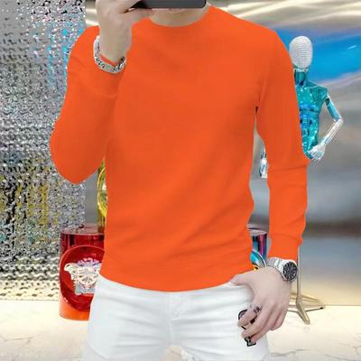 不起球不易褪色男士圆领卫衣