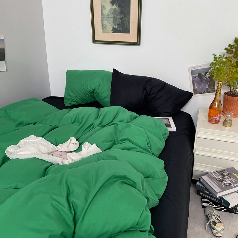 床单款四件套水洗棉简约新品爆款