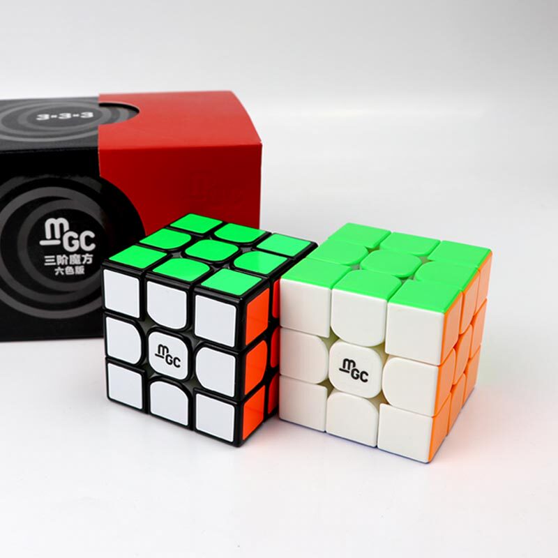 永骏mgc磁力三阶v2二四阶魔方比赛竞速顺滑益智玩具魔方全套装