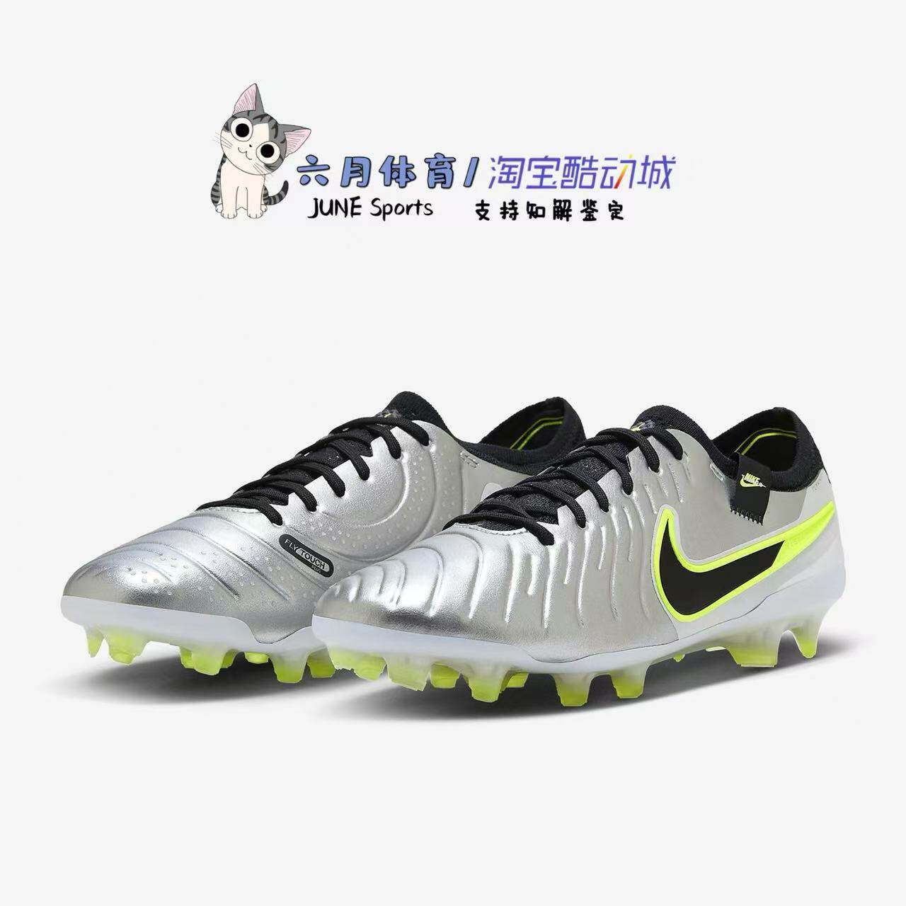 Nike耐克足球鞋男传奇10 Elite 高端FG长钉低帮天然草 DV4328-001