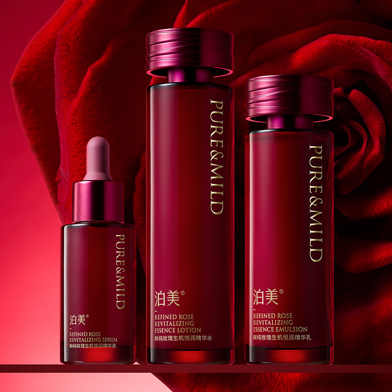 泊美玫瑰精华水乳提拉抗皱紧致