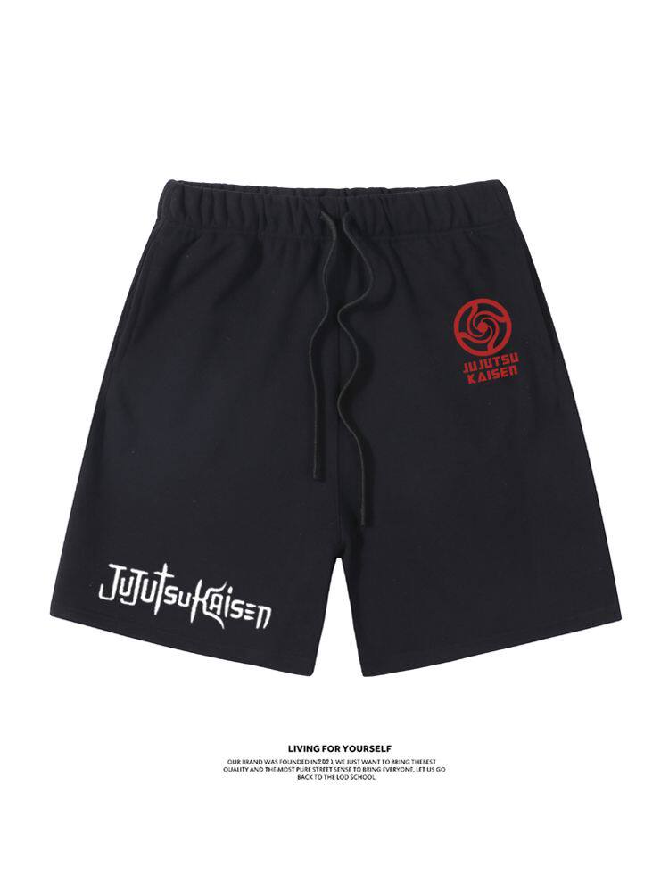 SPELL RETURN WAR CO-BRANDED SHORTS MENS ANIME PERIPHERALS JAPANESE TWO-DIMENSIONAL 2024 SUMMER NEW TRENDY BRAND SWEATPANTS WOMEN