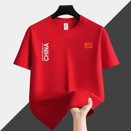 中国国家队运动短袖t恤男女夏季CHINA武术教练田径比赛训练上衣服