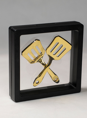 小小金铲子金属摆件小奖杯新年春节朋友桌面摆件个性创意七夕礼品