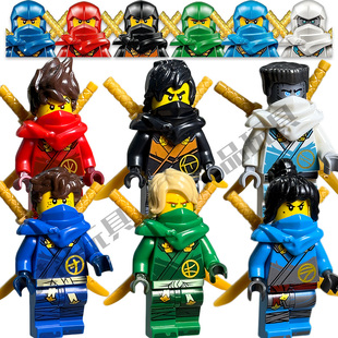 2025神龙崛起幻影忍者第17季劳埃德凯赞人仔拼装积木阿林索拉玩具