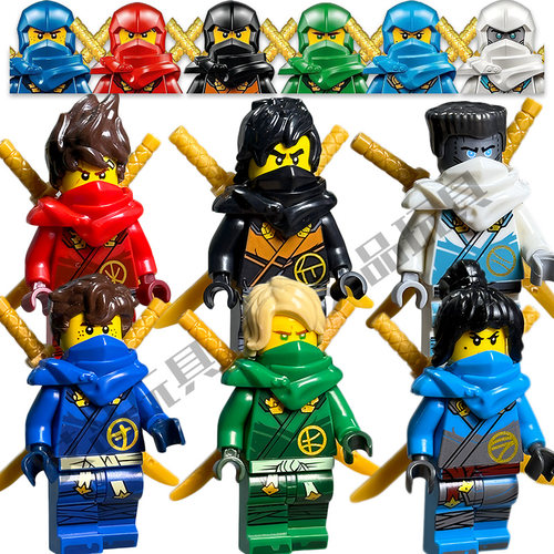 2025神龙崛起幻影忍者第17季劳埃德凯赞人仔拼装积木阿林索拉玩具