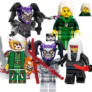 紫外线第三方鬼怪国产幻影忍者积木便装绝版晴美公主人仔玩具反派