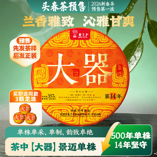 【春茶现货】2026年【大器冰岛景迈】非遗核心古树头春普洱茶单株