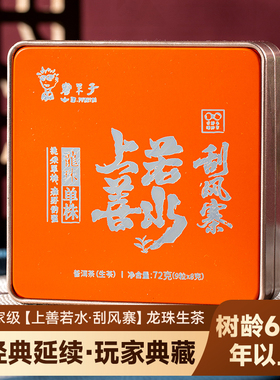 书呆子2025年【上善若水-刮风寨】盒装龙珠小沱茶叶