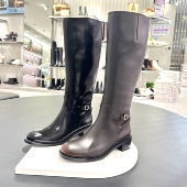 蝶翼骑士长靴高跟骑士靴时装 思加图2025冬季 新款 靴女靴子EC342DG5