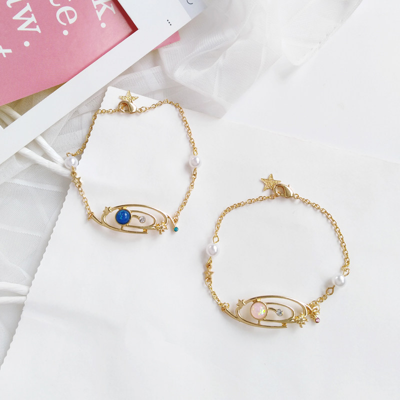 创意唯美金属质地简约链条式手链可爱少女风日常穿搭珍珠星星手链在类目 饰品/流行首饰/时尚饰品新, 手链中 - 来自Buy2taobao.com提供专业的淘宝代购服务