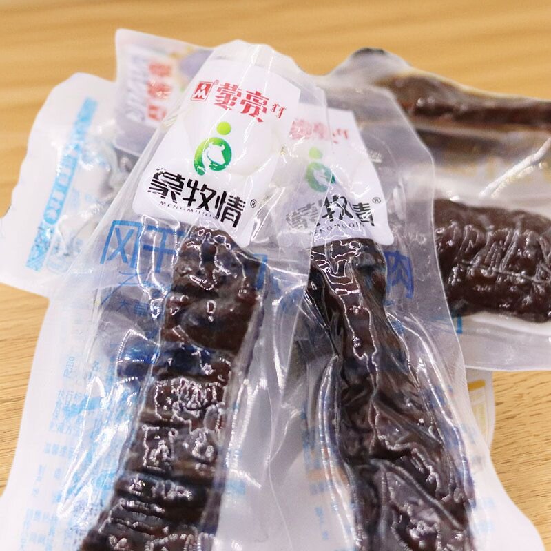 蒙牧情风干牛肉干250g蒙亮特色手撕牛肉干 内蒙独立包休闲零食