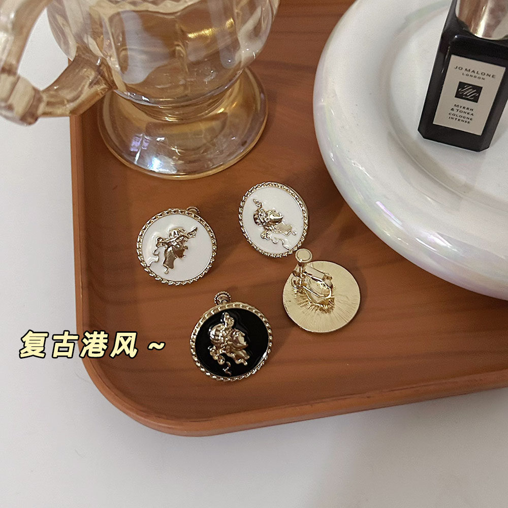 中古复古宫廷vintage小香风耳夹