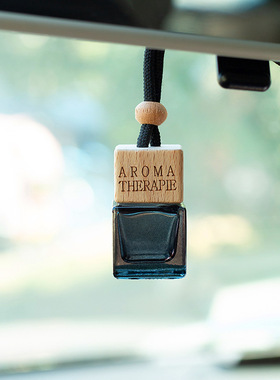 8ML四方黑色香水瓶挂饰挂件 车载香水精油瓶小香薰瓶后视镜香薰瓶