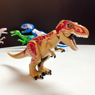 儿童恐龙积木拼装玩具霸王龙男孩子3到6岁以上拼图生日礼物