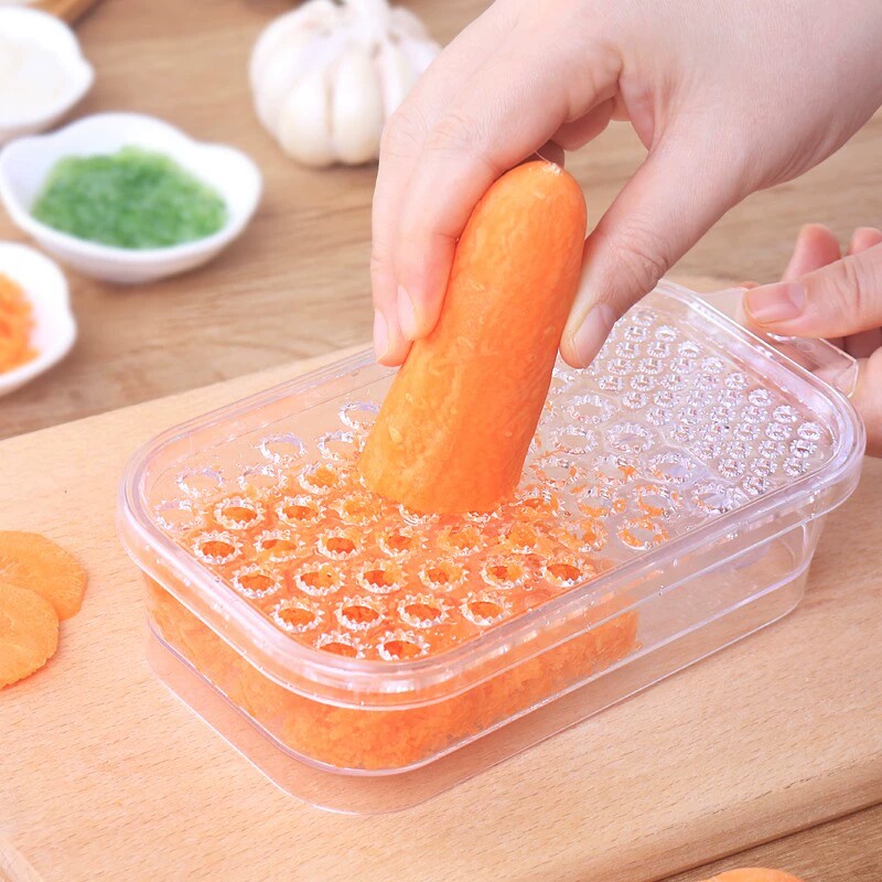 日本进口宝宝辅食磨泥器蒜研磨器手动土豆罗卜果泥姜蒜擦泥器