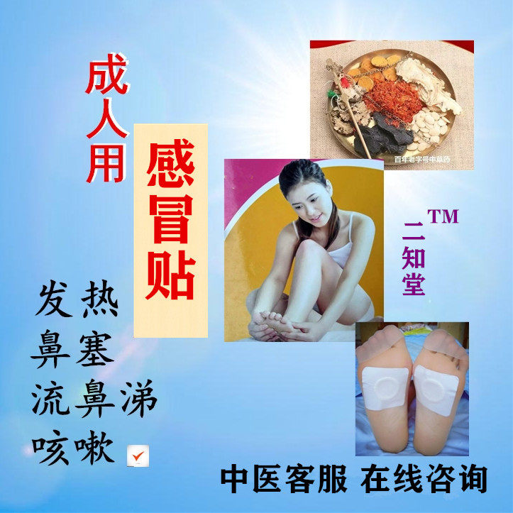 二知堂 成人感冒贴 足贴咳嗽止咳贴退热抗流感贴儿童小儿风寒着凉