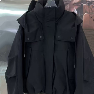 工装外套女款2026新款春秋季独特漂亮巨好看的防风休闲冲锋衣夹克