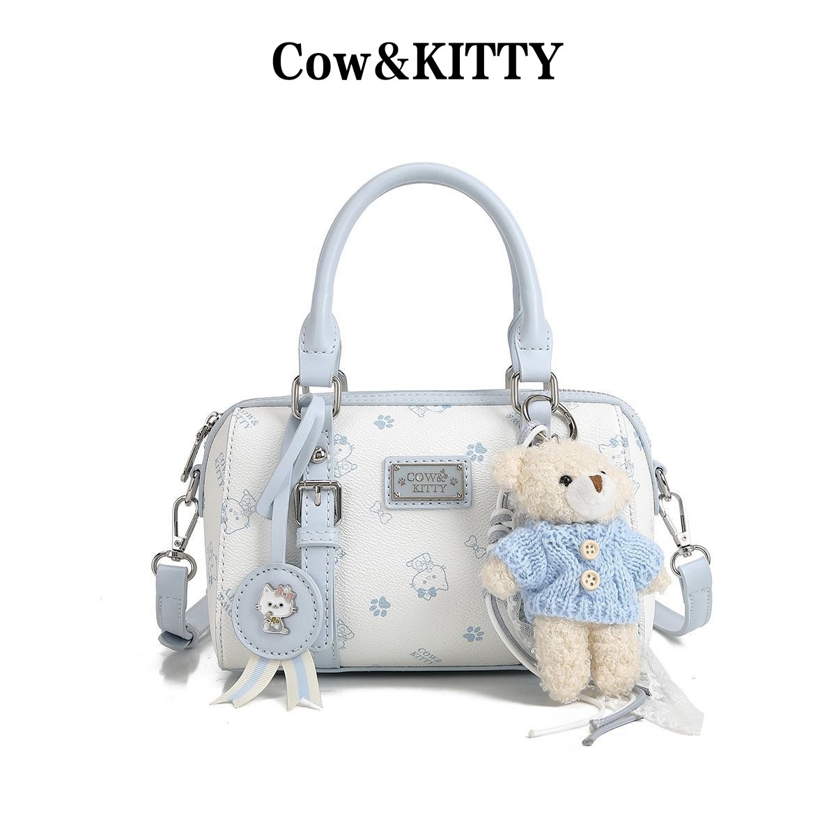 Cow& Kitty凯蒂猫包包女2026新款夏季百搭波士顿手提小包单肩斜挎