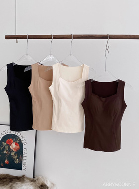 ABBY&CONNIE-9993羽肤保暖背心免穿内衣软支撑柔软百搭打底上衣女