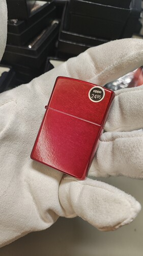 全新正品打火机  果冻漆红色 美版在册21063 煤油打火机