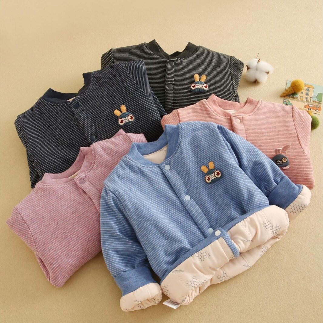 严选儿童棉服加厚外穿夹棉保暖蚕丝棉衣男童女童冬季校服神器大童