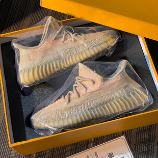 奢椰子鞋350脏橙官方正品男女款2026新款OG YEEZY透气休闲运动潮