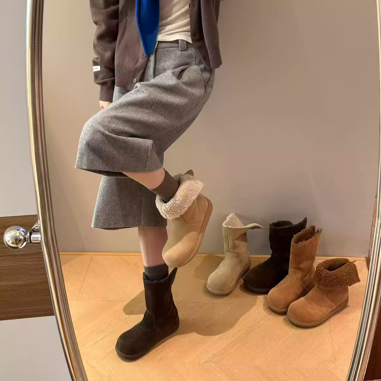 冬日小暖炉雪地靴女款