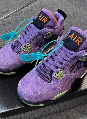 aj4初号机男鞋官方旗舰店篮球高帮鞋新款正品厚底休闲运动板鞋女