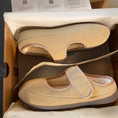 羊皮毛一体毛毛魔术贴拖鞋 玛丽珍棉鞋 女款 2025新款 潮 冬季 官方正品