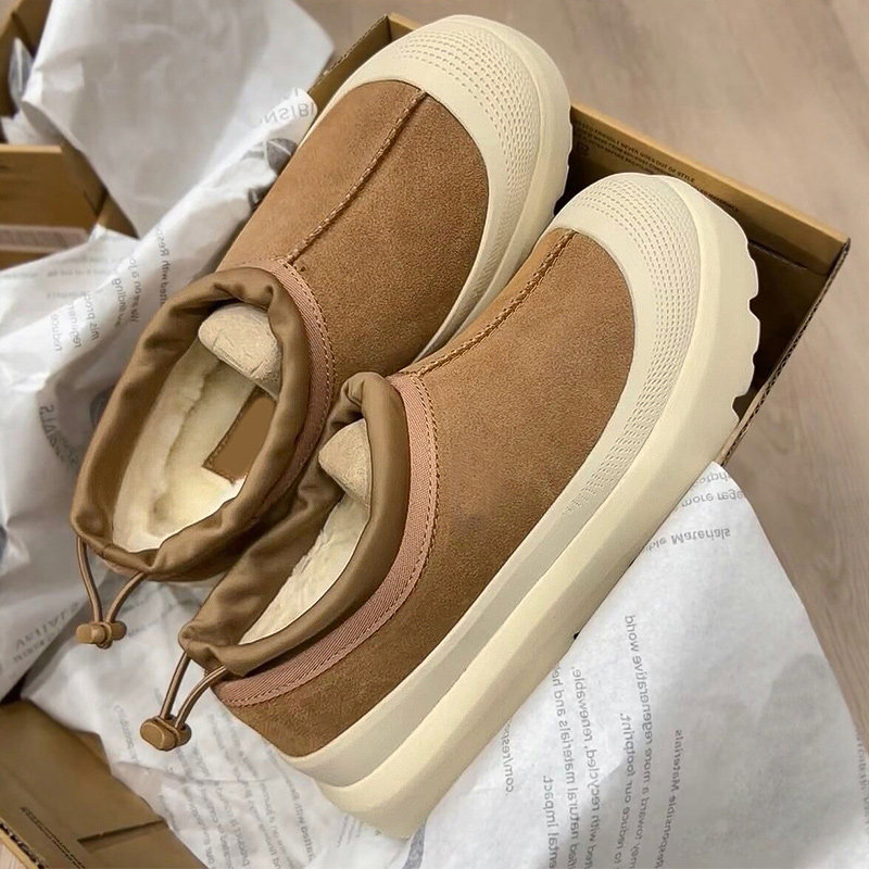 香港正品王一博同款塔斯曼雪地靴男女款2025新款加绒加厚保暖棉鞋