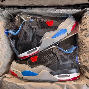 官方正品AJ4猛龙高帮鞋男女款春季2026新款厚底百搭运动休闲板鞋