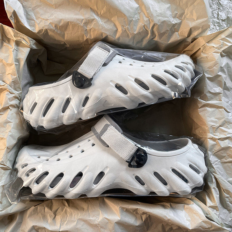 高端正品波波洞洞鞋男款2026新款夏季eva踩屎感男士凉鞋防臭拖鞋