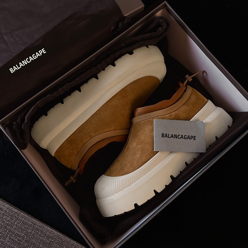 王一博同款塔斯曼雪地靴男女款羊皮毛一体冬季加绒加厚保暖棉鞋潮,女鞋,时尚雪地靴,淘宝优惠券,粉丝福利购,淘宝优惠卷