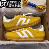 厚底情侣休闲运动鞋 高端正品 阿甘鞋 2026新款 复古黄色德训鞋 男女款