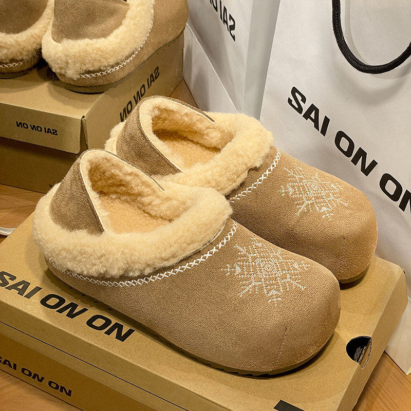 官方正品游牧风羊羔毛勃肯鞋女款2026新款全包平底保暖防滑毛毛鞋,女鞋,勃肯鞋/软木鞋,淘宝优惠券,粉丝福利购,淘宝优惠卷