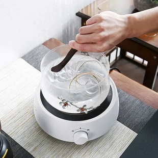 洗杯碗茶具水盂建水笔洗大号耐热玻璃水洗零配配件带盖茶洗家用