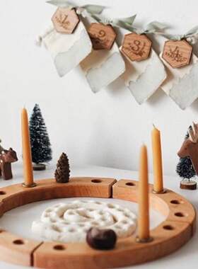 生日节庆装饰烛台数字摆件积木