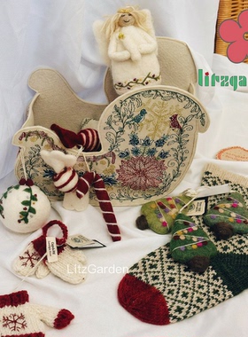 礼遇 丹麦Gry&Sif纯手工毛毡玩具圣诞新品挂件摆件玩偶包挂钥匙扣