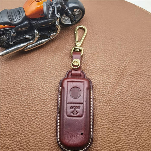 适用台湾雅马哈皮忆钥匙套牛皮