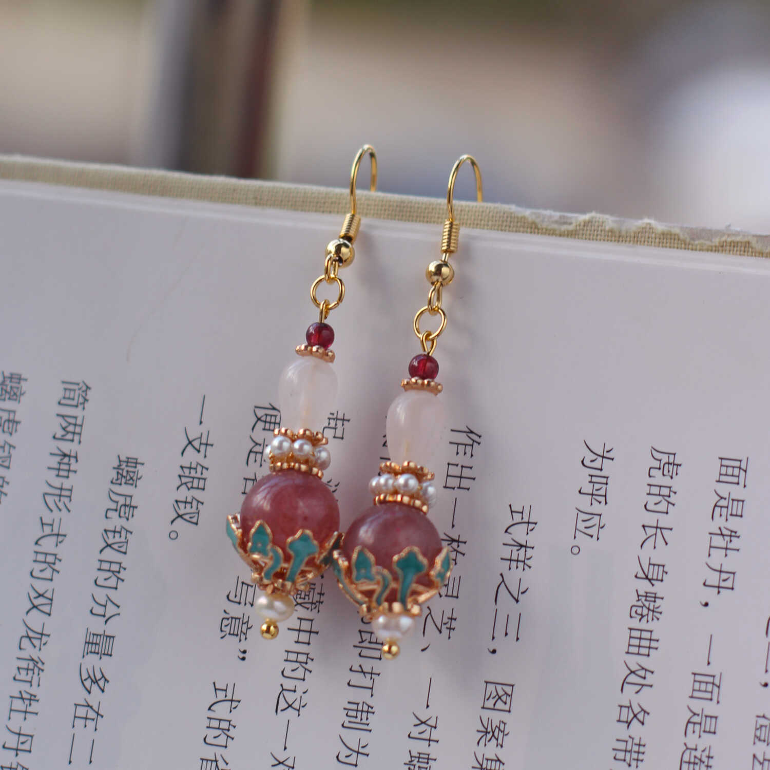 花荫月复古铜女百搭饰品